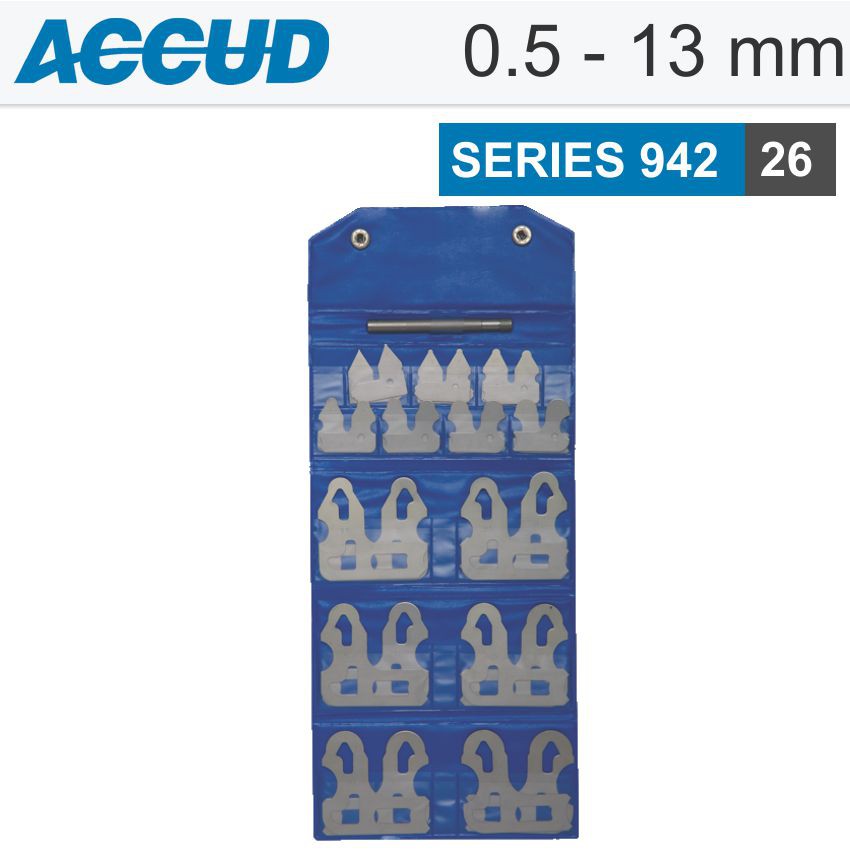 RADIUS GAUGE SET 0.5 - 13MM