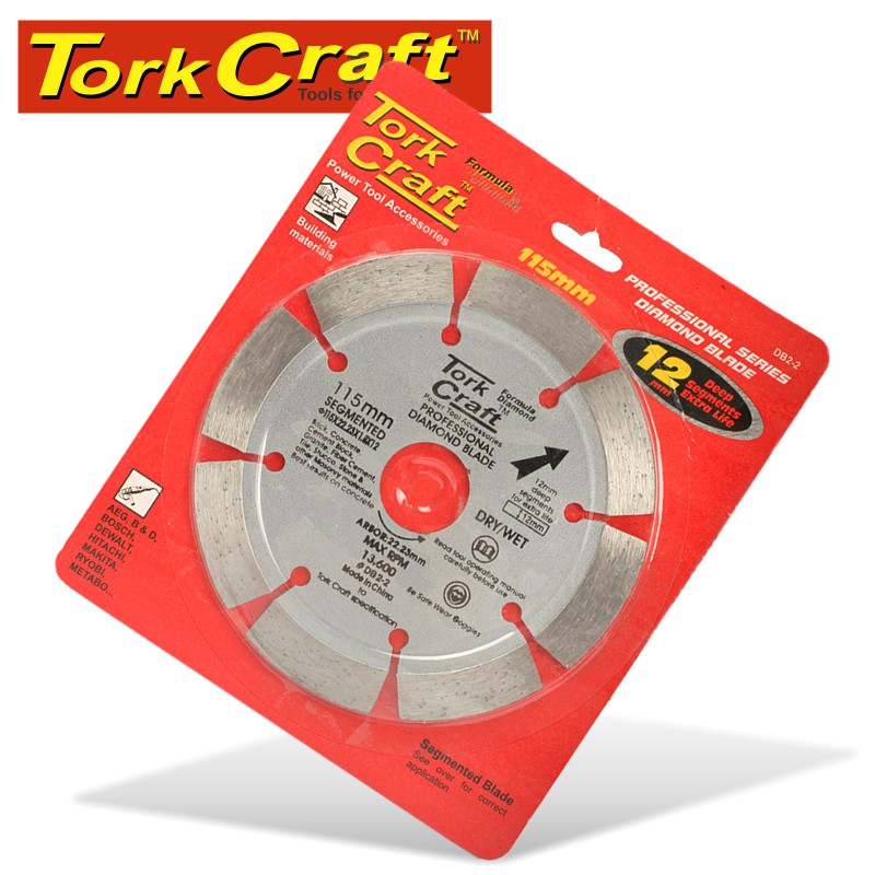 DIAMOND BLADE SEGMENTED 115MM WITH 12MM SEGMENTS
