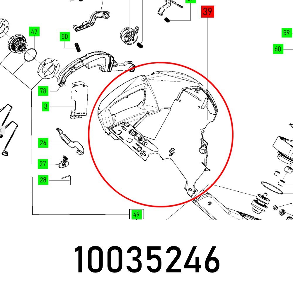 PISTOL STOCK KS 120 REB