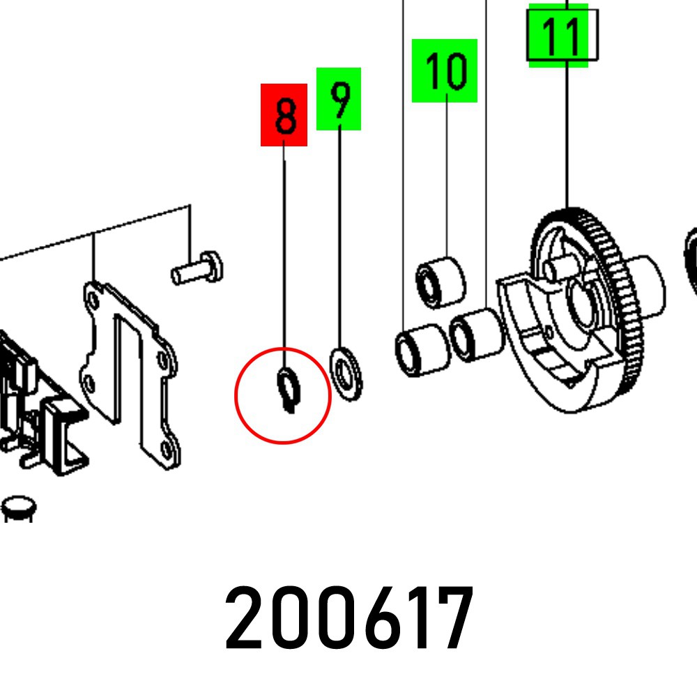 CIRCLIP DIN 471-8X0,8