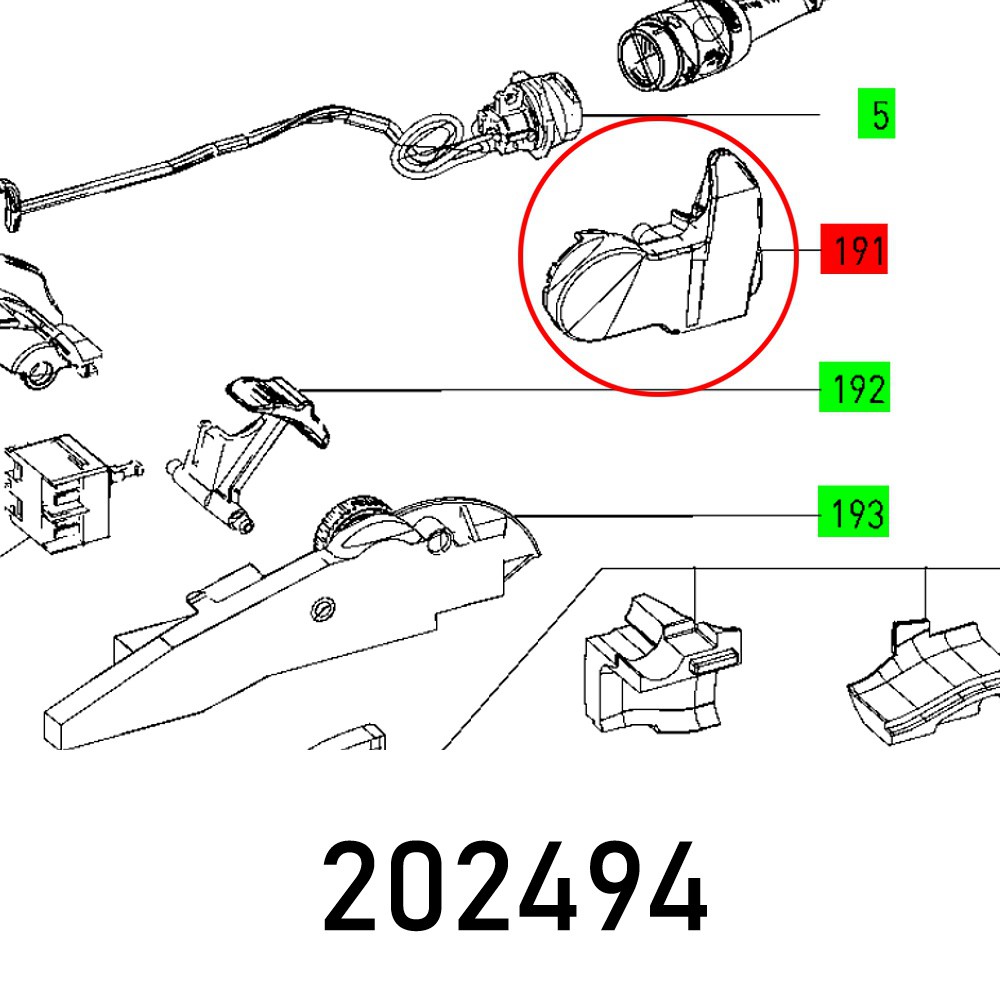 HOUSING LHS 225LINKS ET-BG