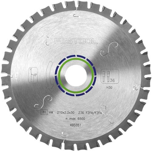 FESTOOL FLAT TOOTH SAW BLADE 210X2,2X30 F36 493351