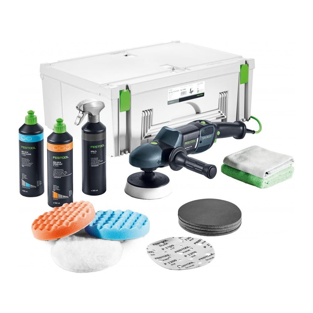 FESTOOL ROTARY POLISHER RAP 150 FE-SET WOOD SHINEX 570795