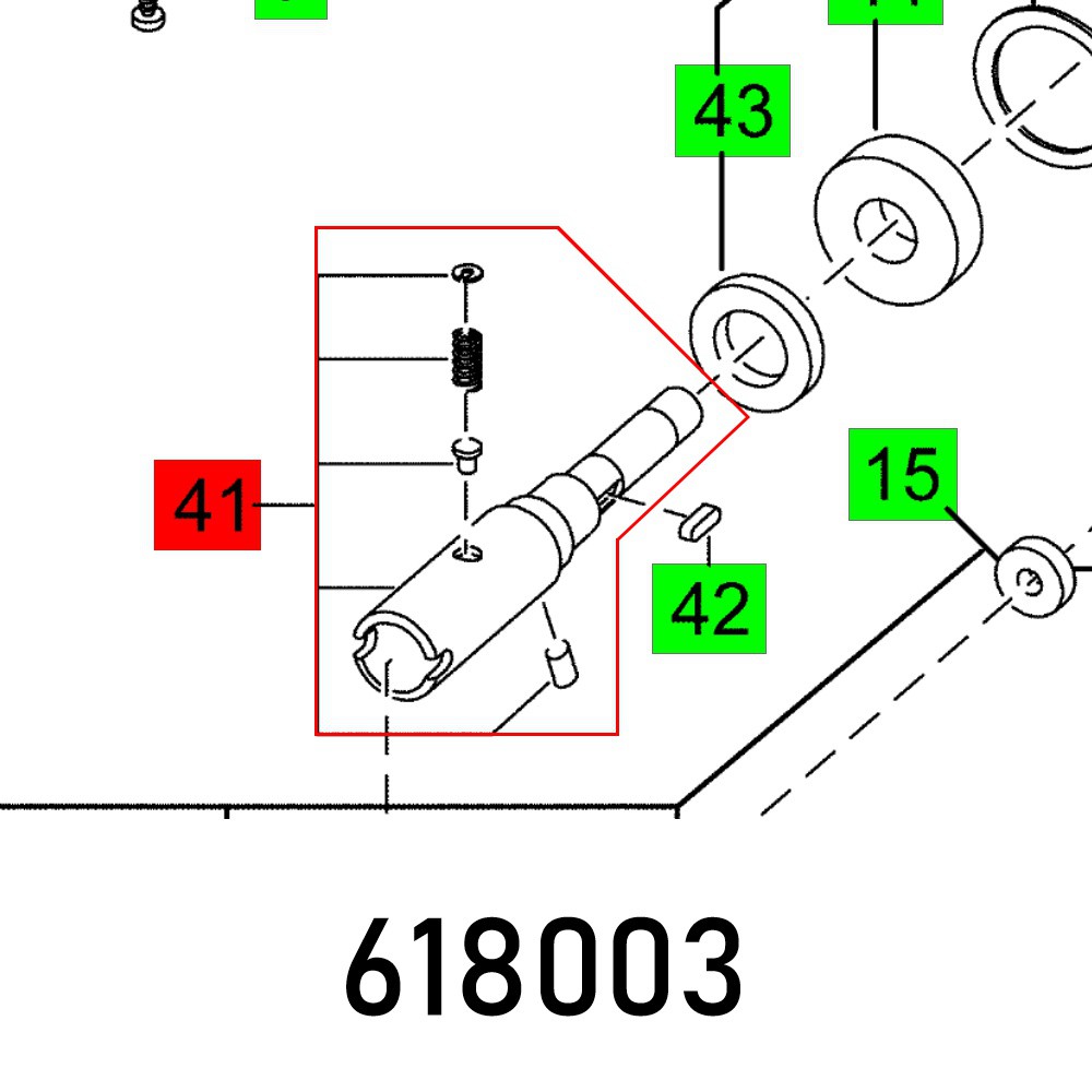 SPINDEL RECHTS MXP 1602 E DUO