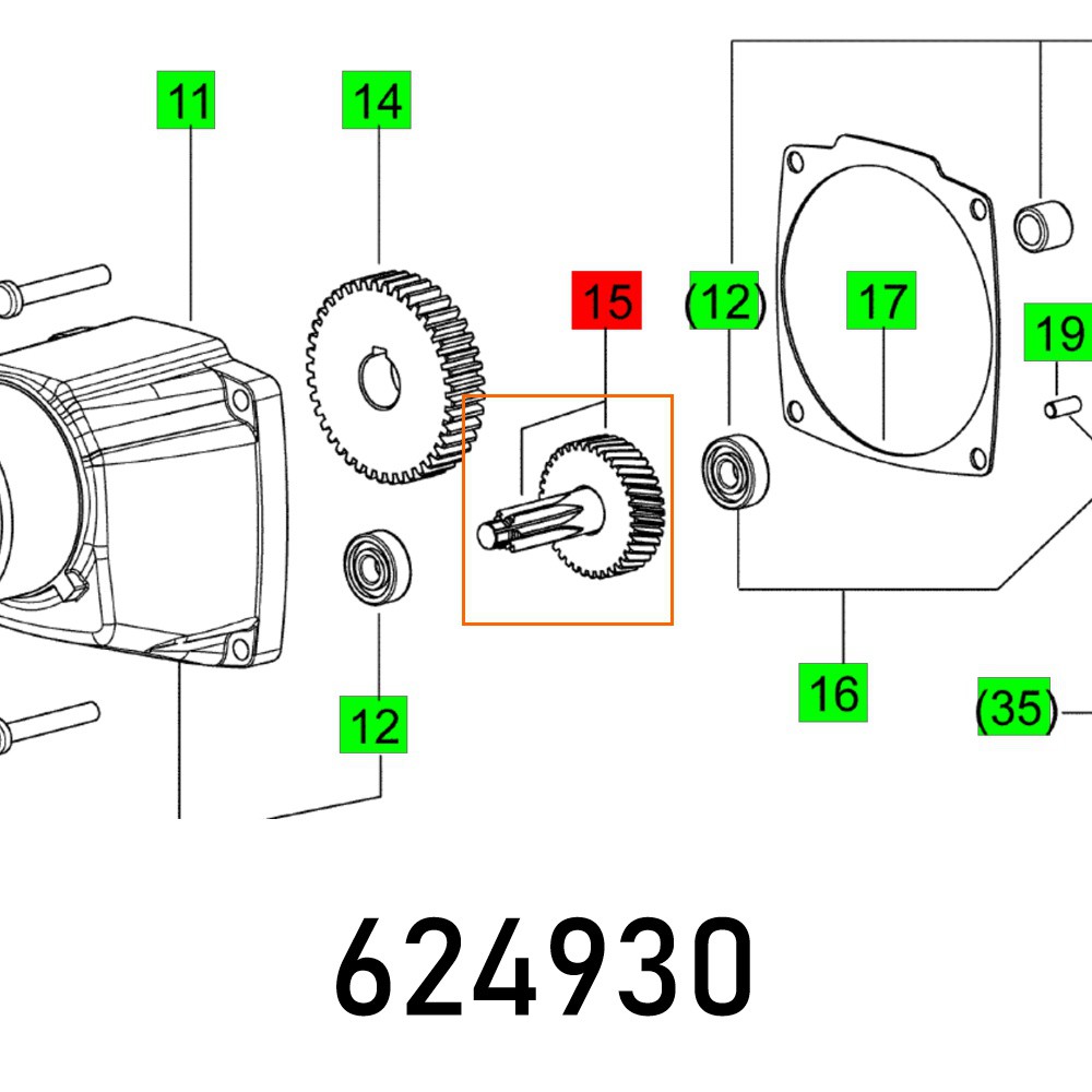 COUNTERSHAFT DRP 20 RQ