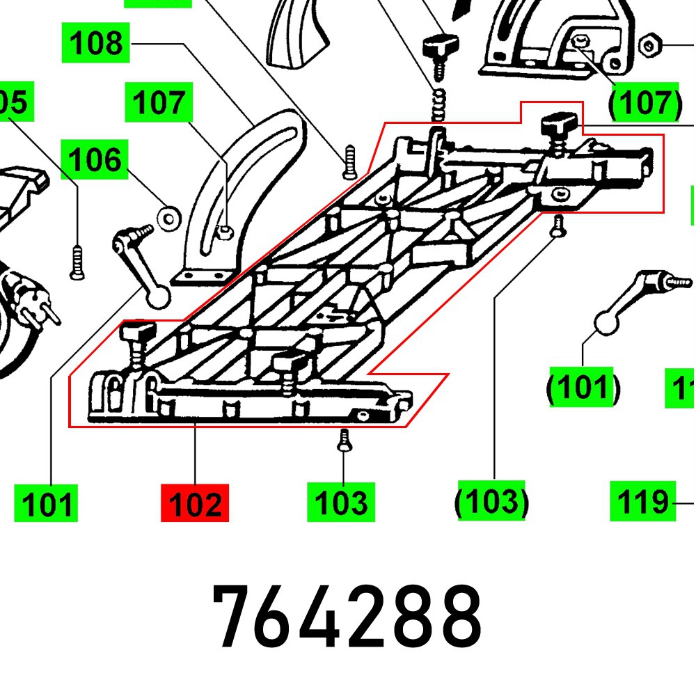 TABLE FOR HAND- CSP 132 E