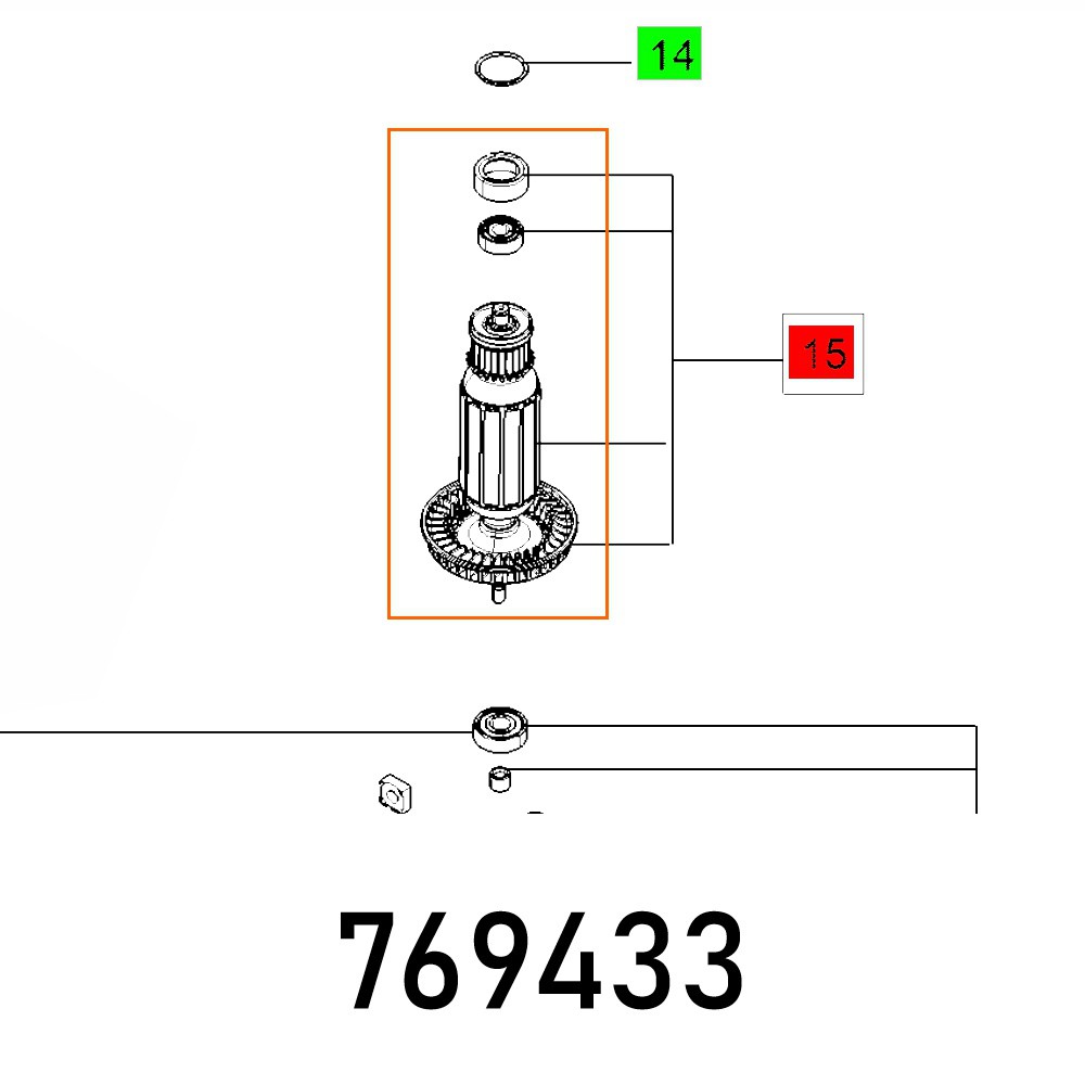 ARMATURE SET MX 1600/2 EQ DUO ET-BG