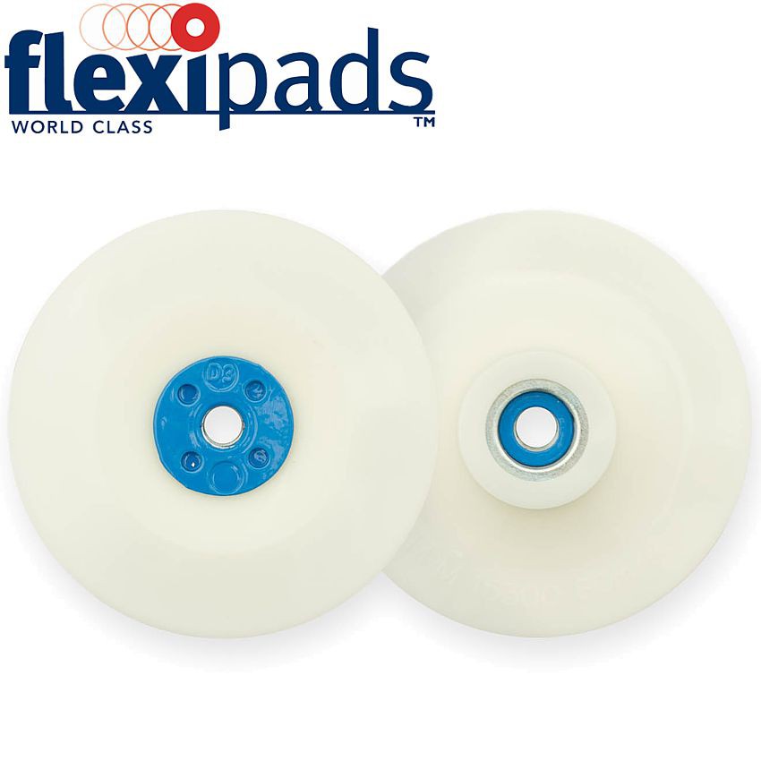 GRINDER PAD & NUT 100MM 3/8X24UNF WHITE