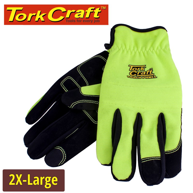 GLOVE YELLOW WITH PU PALM SIZE 2XLMULTI PURPOSE
