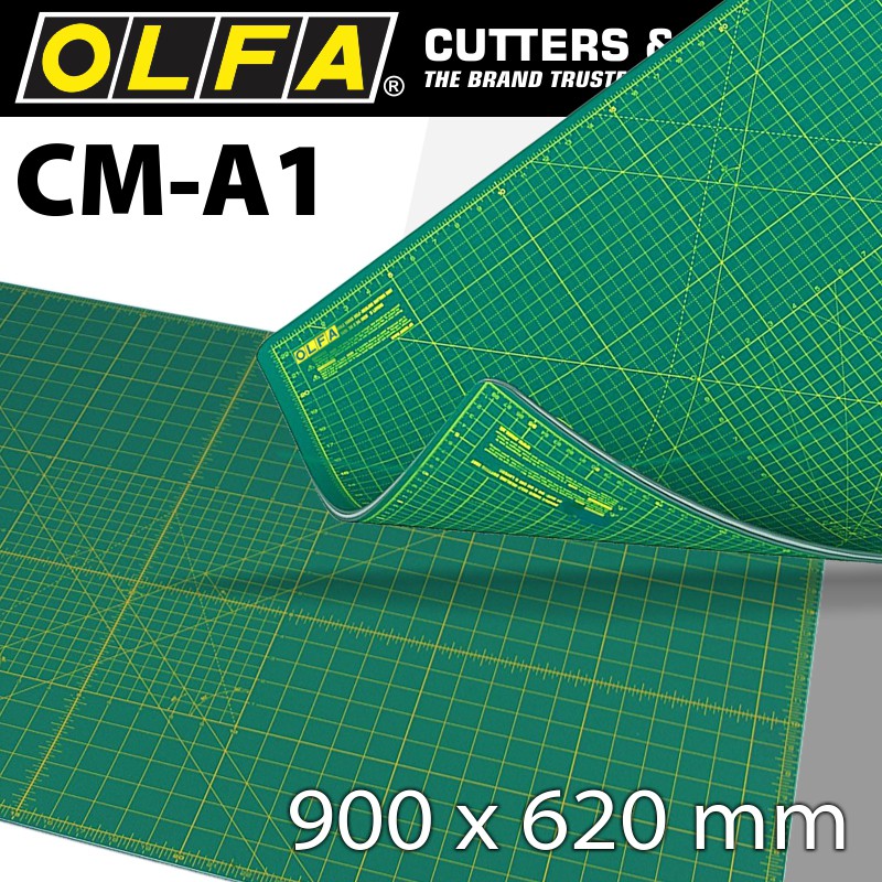 OLFA MAT CRAFT MULTI-PURPOSE 900 X 620MM A1 SELF HEALING