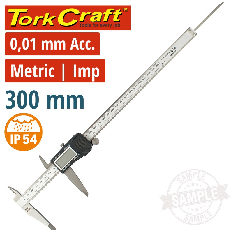 VERNIER DIGITAL FRAC. 300MM S/STEEL 0.01MM ACC. ABS FUNC. IP54
