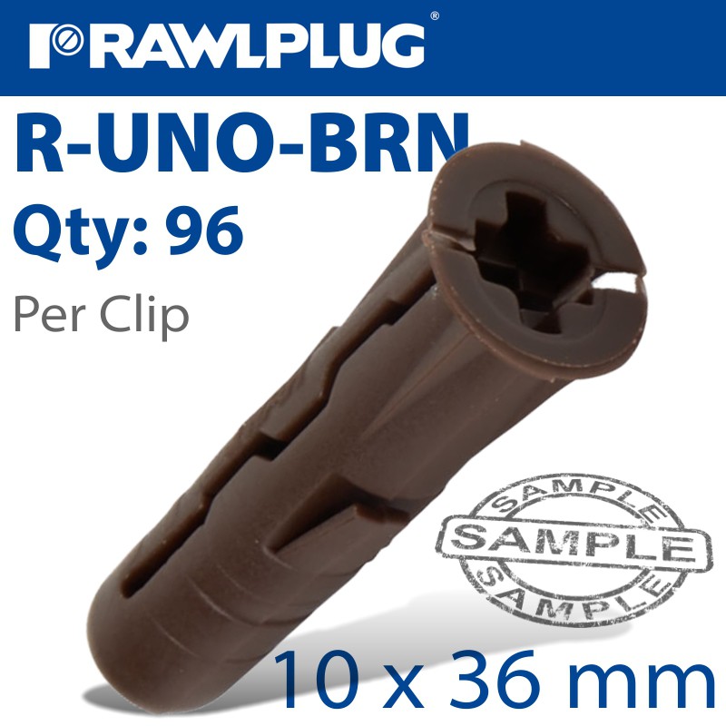 UNIVERSAL PLUG BRN 7MM X 30MM X96-CLIP