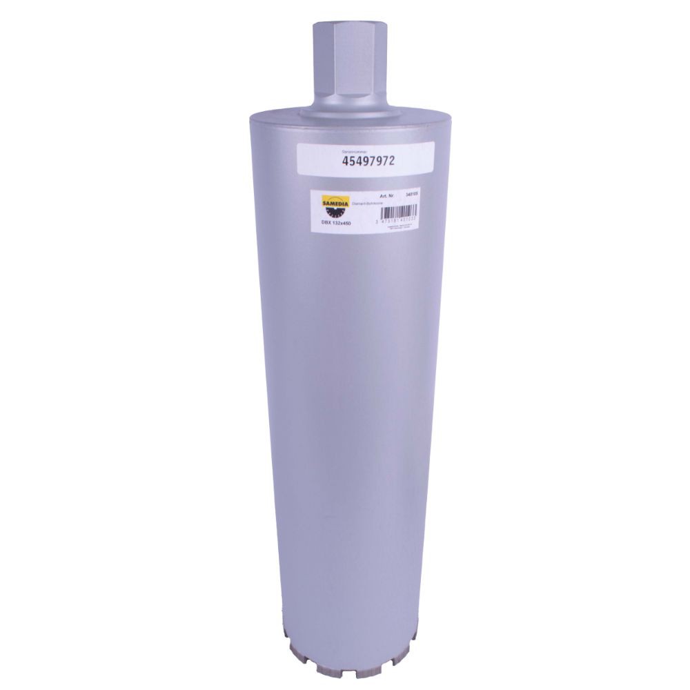 DIAM. C/DRILL 132MM X 31.8MM X450MM 11 SEG. REINF/CON SHOXX DBX