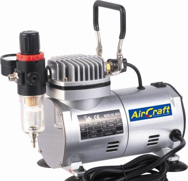 COMPRESSOR FOR AIRBRUSH 1 CYL. W/REG & FILTER (AS18-2)