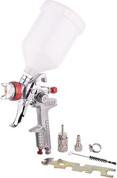 SPRAY GUN HVLP 1.4MM NOZZLE WITH FEMALE CONNECTOR & UNIVERSAL COUPLER