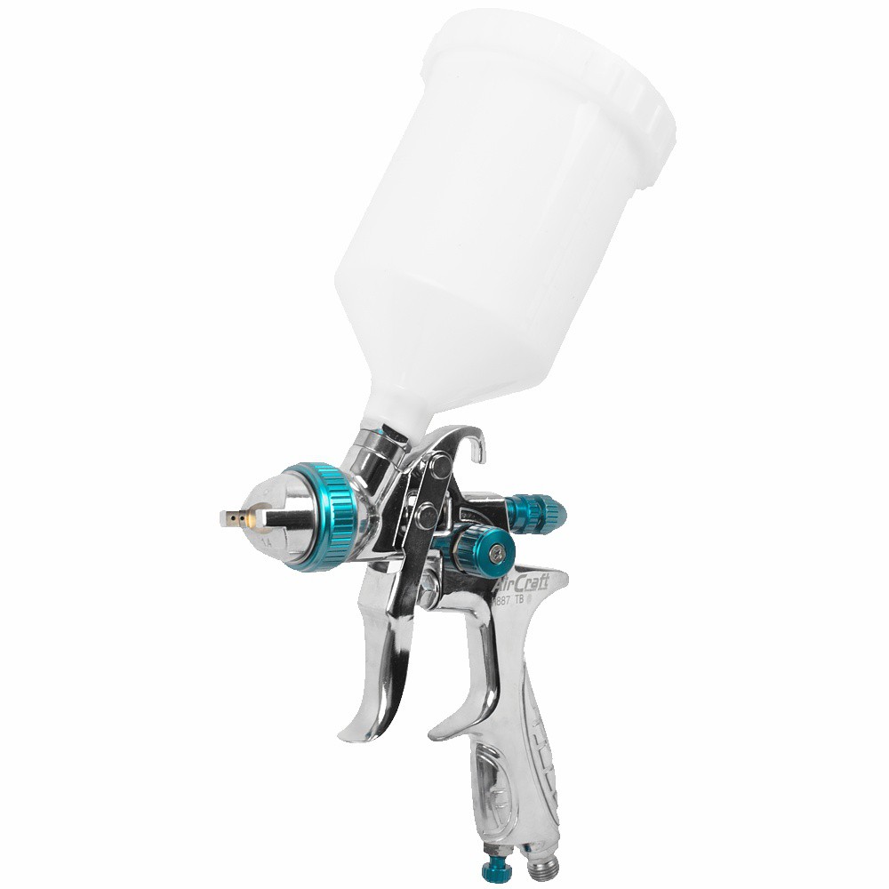 SPRAY GUN HVLP 1.4MM NOZZLE 600CC PLASTIC CUP
