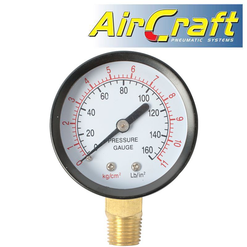 AIR GAUGE 85PSI/6BAR 1/4M BOT. FIT  FOR SG PP PAINT POTS