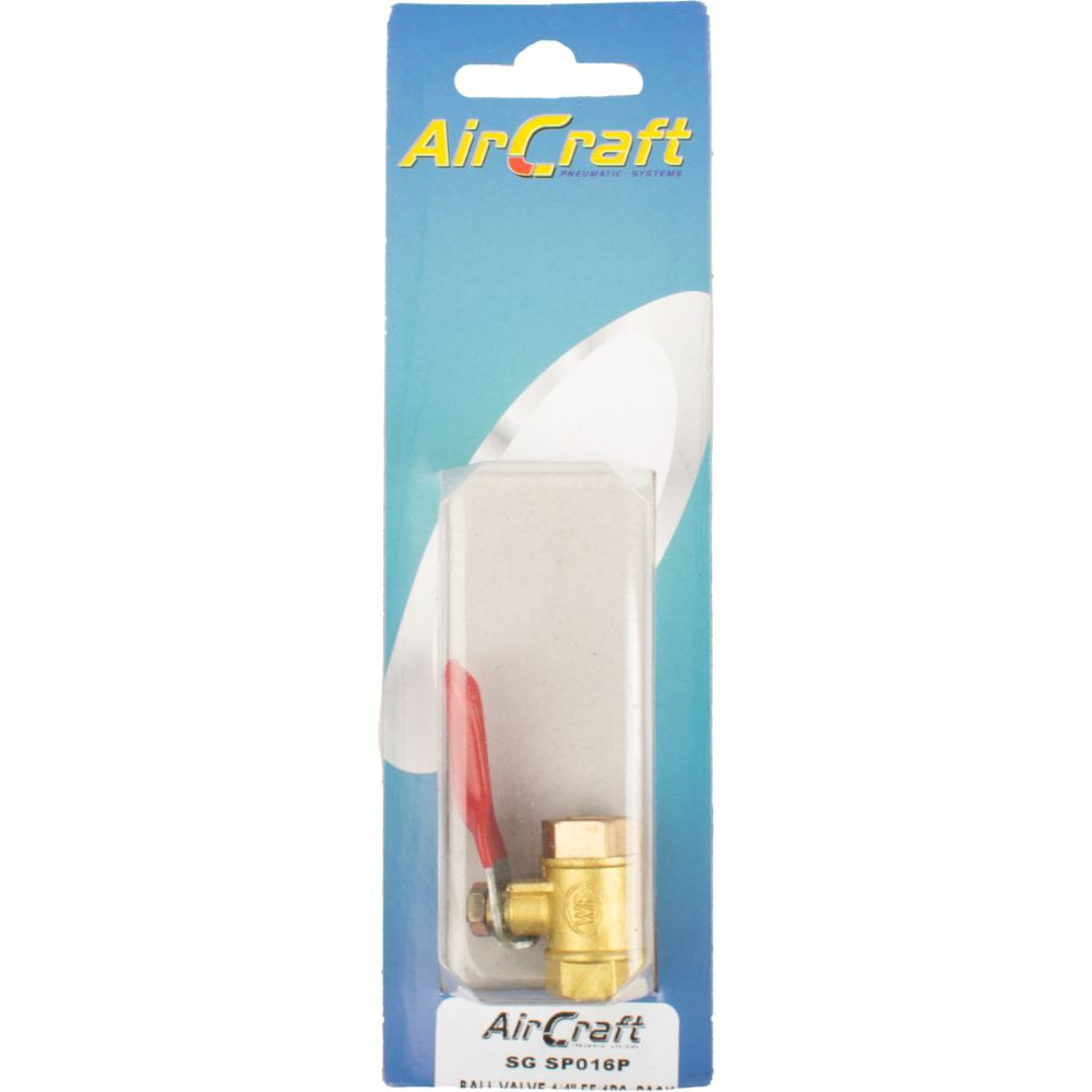 BALL VALVE 1/4' FF 1PC  PACK