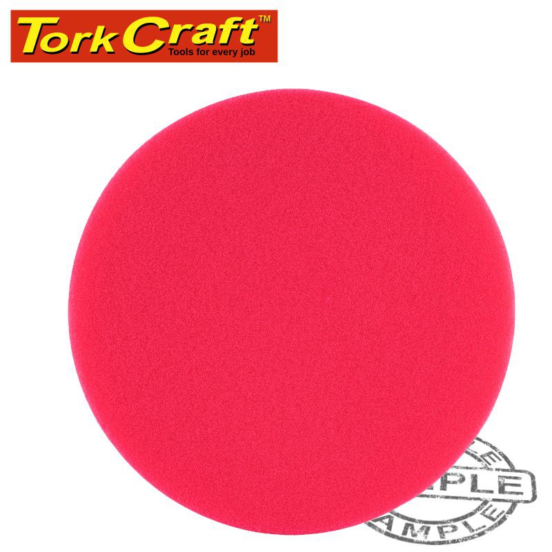 FOAM PAD HOOK AND LOOP RED SPONGE 150MM 6' ULTRA FINISHING