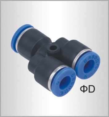 PU HOSE FITTING Y JOINT 8MM