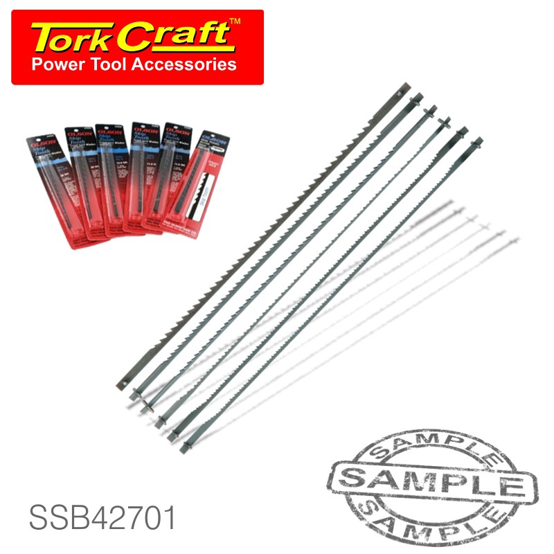 SCROLL SAW BLADE 25TPI W/PINS 6/PACK