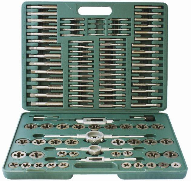 TAP & DIE SET 110 PCE - CARBON STEEL 2 - 18mm BLOW MOULD CASE