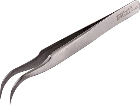 INDUSTRIAL OFFSET TWEEZER 120MM SHARP BENT POINT
