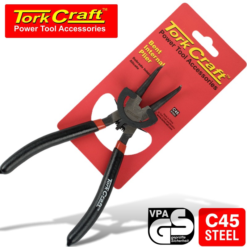PLIER CIRCLIP BENT INTERNAL 170MM