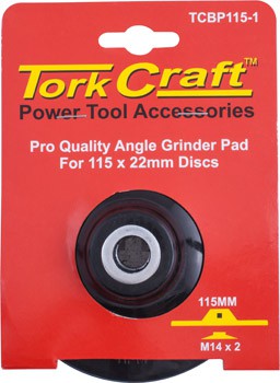 ANGLE GRINDER PAD PRO MEDIUM FOR 115 X 22MM DISCS M14 X 2 THREAD