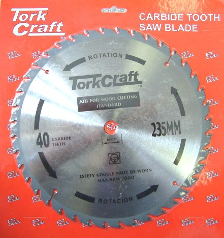 BLADE TCT 235 X 40T 16MM GENERAL PURPOSE COMBINATION