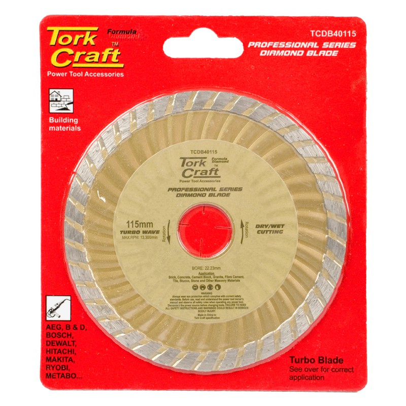 DIAMOND BLADE TURBO WAVE 115MM X 22.22MM