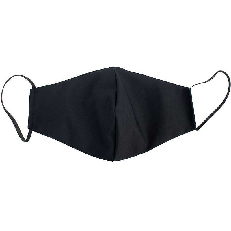 POLYCOT / SPUNBAND FILTER FACE MASK 3 X LAYER WASH/RE-UESABLE BLACK