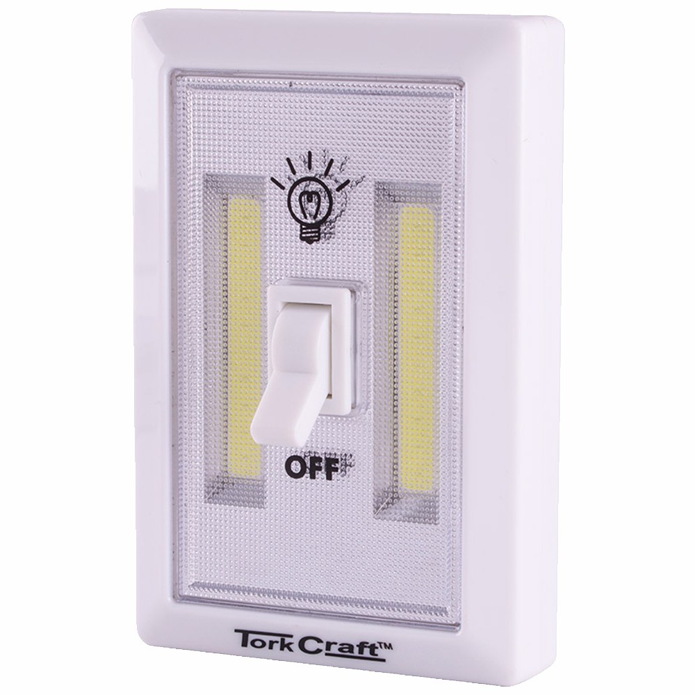 LIGHT SWITCH LED 200LM USE 4XAAA BAT TORK CRAFT