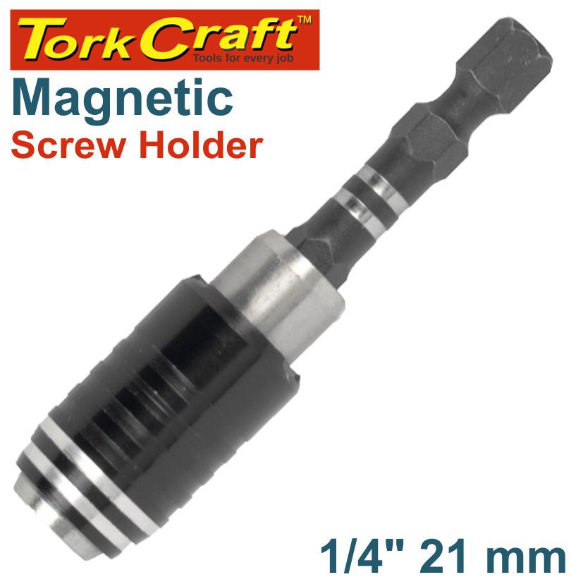MAGNETIC SCREW HOLDER 1/4' 21MM CARDED