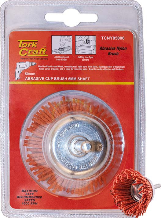 NYLON CUP BRUSH 50 X 6MM TCW