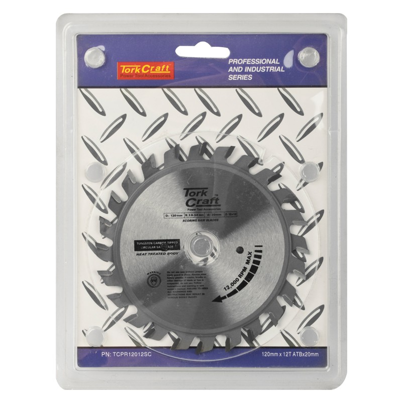 BLADE TCT SCORING 120X12T 20MM 2.8-3.6 MM PROFESSIONAL INDUSTRIAL