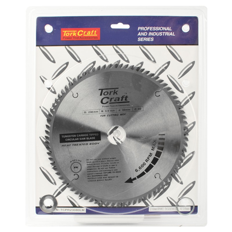 BLADE TCT 230 X 80T 30/1/16 TCG POSITIVE PROFESIONAL INDUSTRIAL