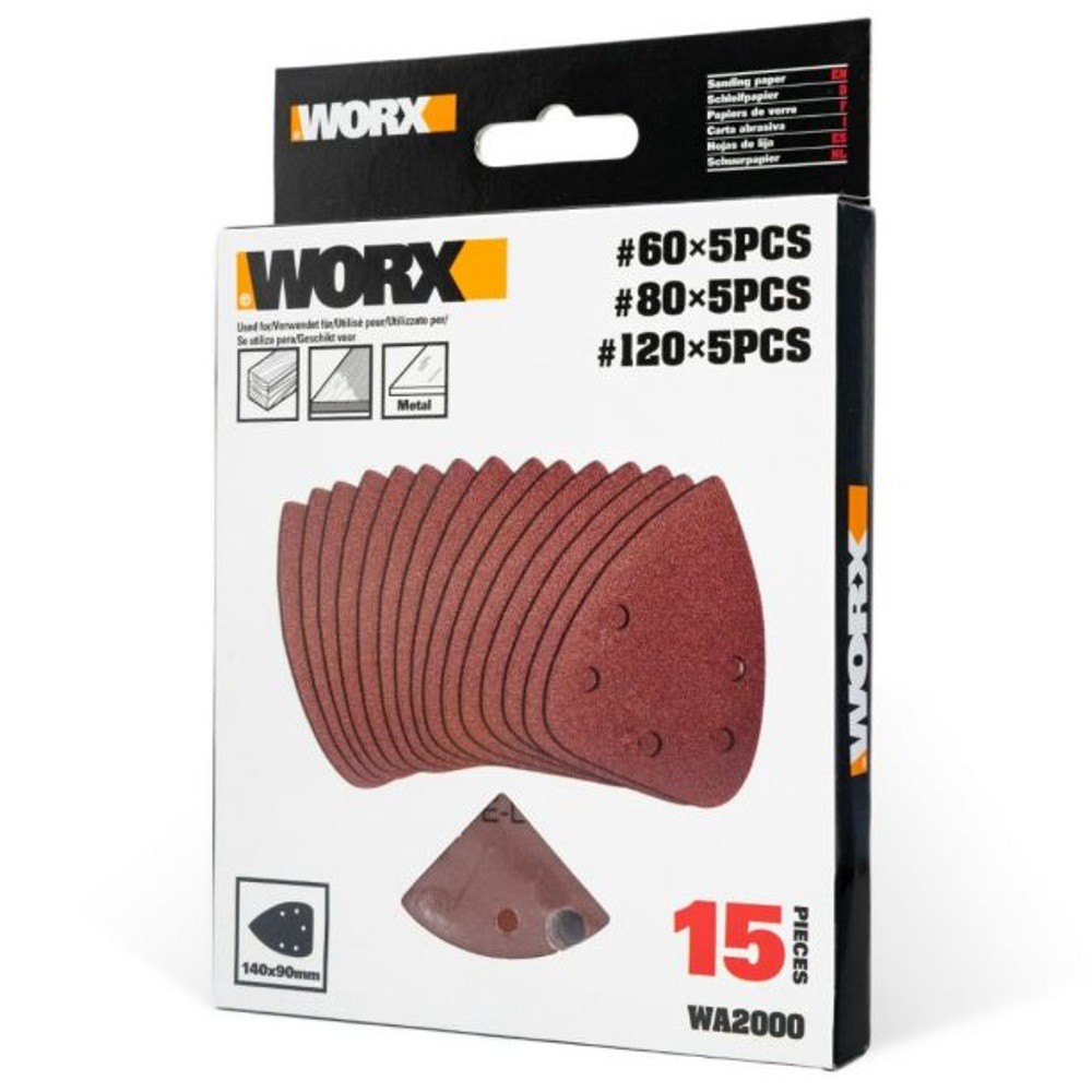 DETAIL SANDER DISC KIT 15PC (WA822 / WX820)