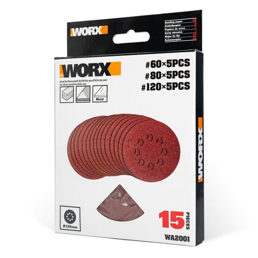 ROTARY SANDER DISC KIT 15PC (WX820)