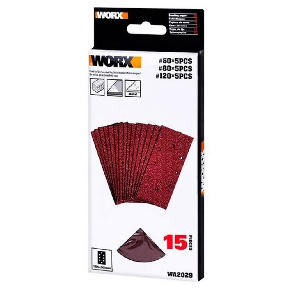 FINISH SANDER DISC KIT 15PC (WX820)