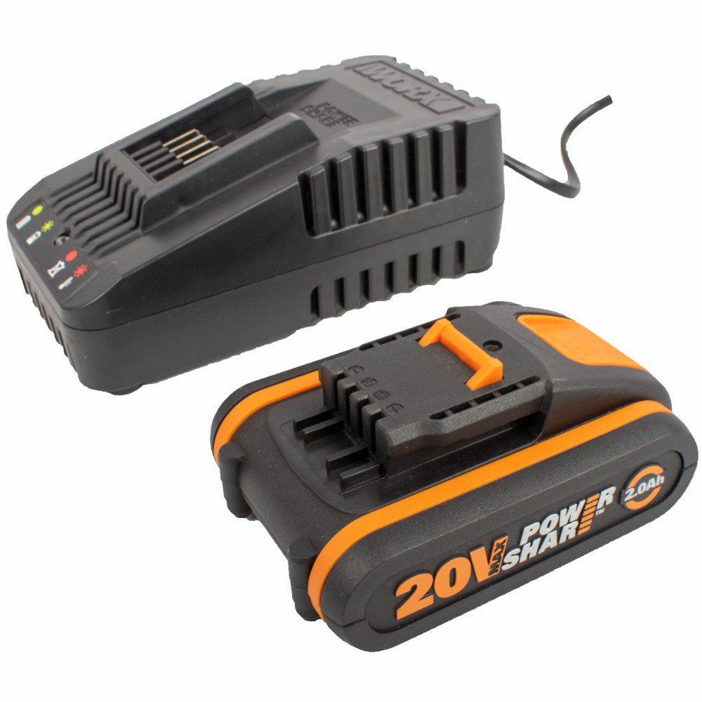BATTERY & CHARGER KIT 20V 2.0AH BATTERY  2A STD CHARGER