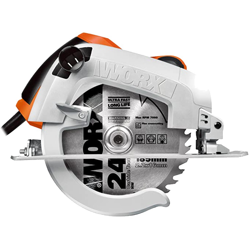 CIRCULAR SAW 220V 1600W 190MM INCL. PARALLEL GUIDE & BLADE