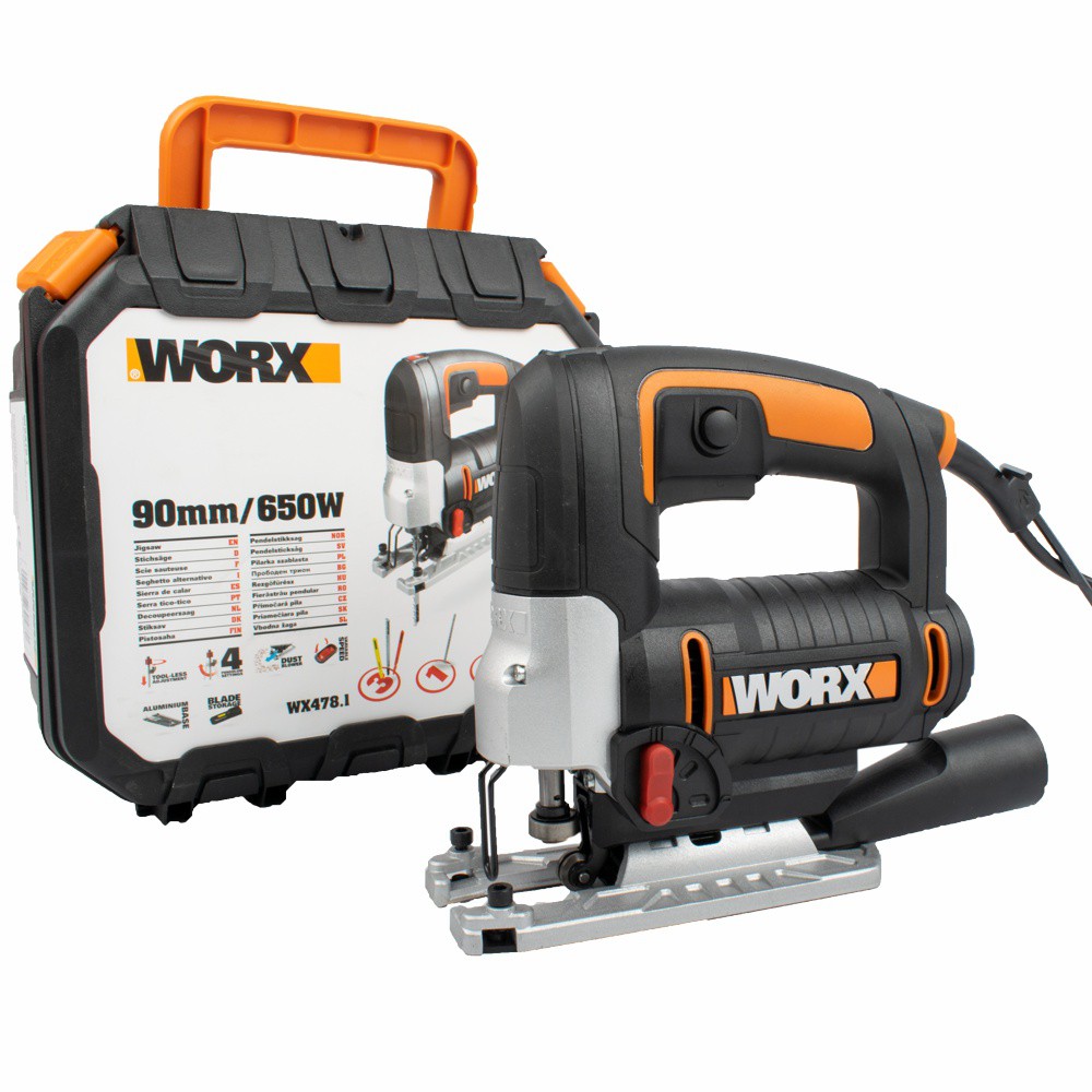 JIG SAW PENDULUM 220V 650W INCL. PARALLEL GUIDE & 3PC BLADE T-SHANK