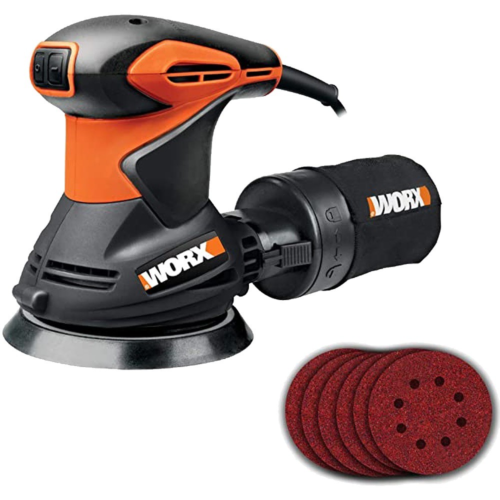 ROT. ORBITAL SANDER 220V 300W 125MM 2.5MM ORBIT HOOK & LOOP