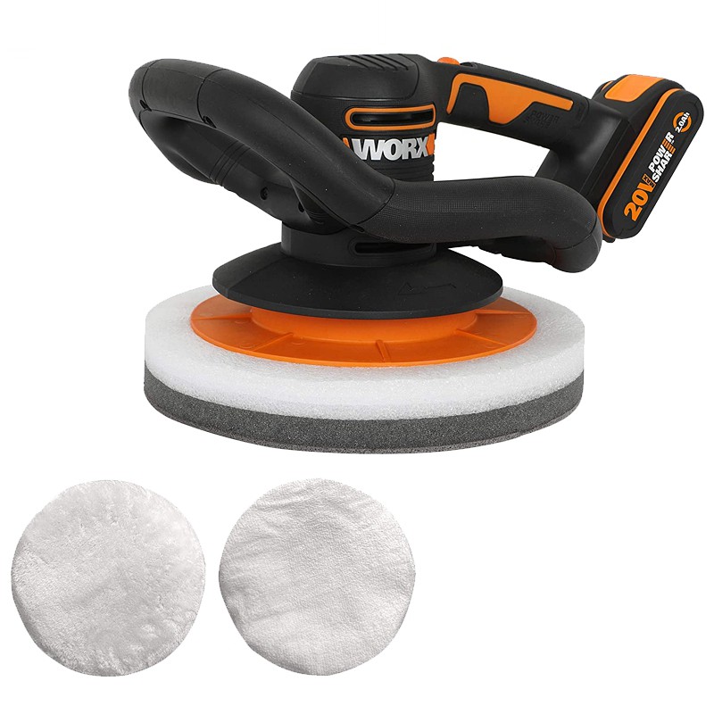 POLISHER ORBITAL 254MM 3000 OPM 2.0AH BAT & STD CHARGER WORX